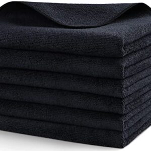 HOMEXCEL Microfiber Towels for Cars,Premium All-Purpose Cleaning Cloths,Lint Free,Scratch Free,Highly Absorbent Washing Towels Cleaning Rags for Kitchen,Car,Window,Glass,300GSM,16" x 16",6 Pack