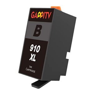 gappitv compatible ink cartridge replacement for hp 910xl 910 xl ink cartridges (1 black)