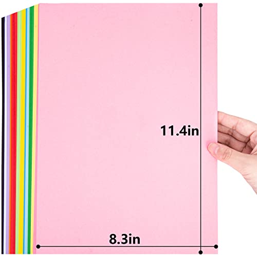 3 otters 235 Sheets Construction Paper, Heavy Duty Craft Paper A4 Colored Art Cardstock 150 GSM 12 Colors for DIY Crafts Card Making Scrapbook Classroom Supplies