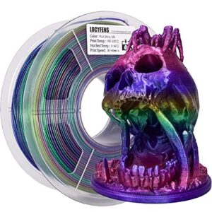 (2 items) 4 pack 200g silk shiny pla filament & 1kg shiny rainbow pla filament 1.75mm +/- 0.02mm, 3d printing filament, 3d printer filament