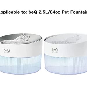 BEQ Replacement Filters 12 Pieces for BEQ 2.5L/84oz Indoor Ultra-Quiet Stainless Steel Cat Water Fountain Dog Water Dispenser Automatic Pet Fountain