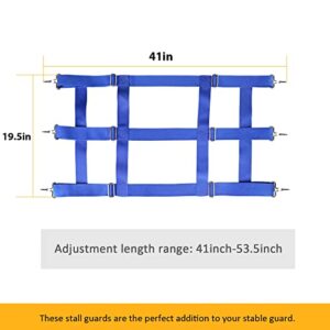 Harrison Howard Poly 3 Slat Stall Guard for Horses Blue