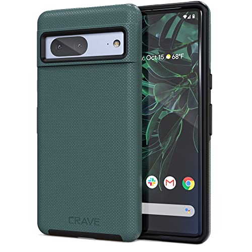 Crave Dual Guard for Google Pixel 7 Case, Shockproof Protection Dual Layer Case for Google Pixel 7 - Forest Green