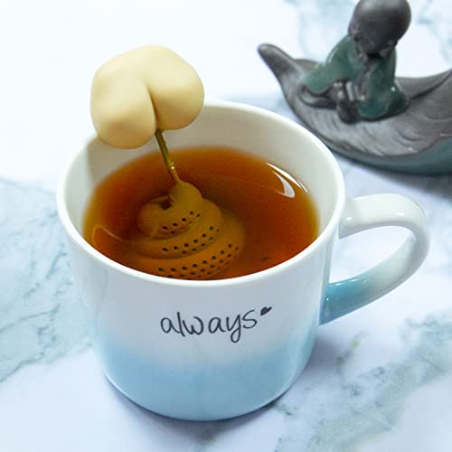 Funny Gag Gifts White Elephant Gift Exchange, Wisedom Novelty Silicone Tea Filter Funny Christmas Gifts Choice for Coworker Friends Boyfriend Dad, Unique Prank Gift Cool Thing Stuff