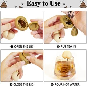 Funny Gag Gifts White Elephant Gift Exchange, Wisedom Novelty Silicone Tea Filter Funny Christmas Gifts Choice for Coworker Friends Boyfriend Dad, Unique Prank Gift Cool Thing Stuff