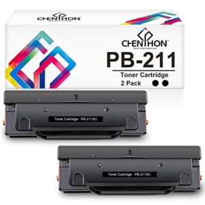 chenphon compatible pb-211 toner cartridge replacement for pantum pb-211ev pb211 toner for p2502w m6552nw m6500nw m6550 m6550nw m6600 m6600nw m6602nw p2500w p2207 (black, 2-pack)