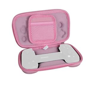 anleo travel case for backbone one mobile gaming controller (pink)
