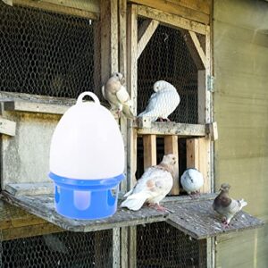 Zerodeko Bird Waterer, 10L Automatic Pigeon Water Feeder, Plastic Hanging Pet Water Dispenser Convenient Bird Drinking Cage Accessories for Pigeon, Parrots, Dove, Quail