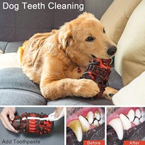Pamlulu Dog Toys for Aggressive Chewer, Indestructible Tough Dog Chew Toys for Large Dogs, Squeaky Dog Toothbrush Teeth Cleaning Toy