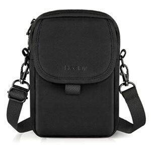 Heelay Shoulder Travel Crossbody Side Bag with Arm Band,Fits iPhone and Android,Use for Running, Walking, Hiking & Biking 6.7 * 4.7In (Black)