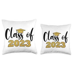 Senior 2023 Graduation Class Of 2023 Graduate Proud Grad Class Graduation Senior 2023 Throw Pillow, 16x16, Multicolor