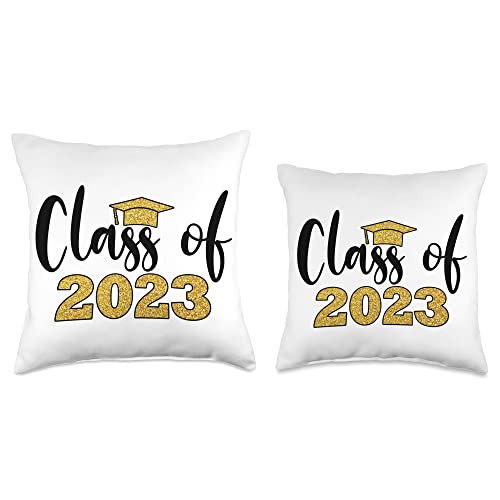 Senior 2023 Graduation Class Of 2023 Graduate Proud Grad Class Graduation Senior 2023 Throw Pillow, 16x16, Multicolor