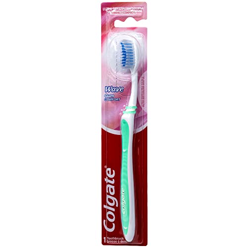 Colgate Wave Gum Comfort Toothbrush, Ultra Soft Compact Head (Colors Vary)- Pack of 4