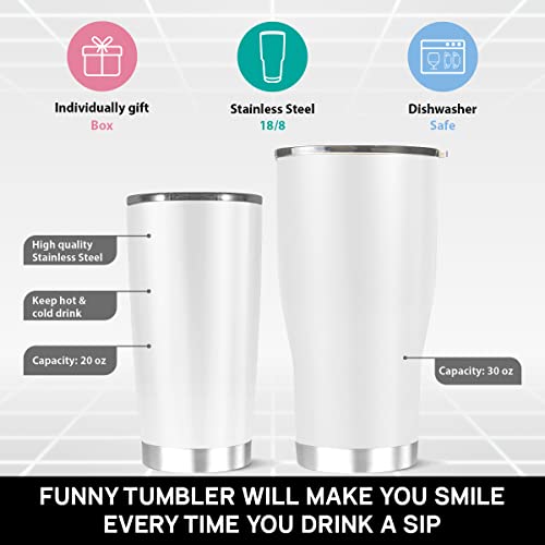 Stainless Steel Insulated Tumbler 20oz the Iced walking Cold dead Hot Coffee Tea Wine Funny Travel Cups Mugs for Men Women