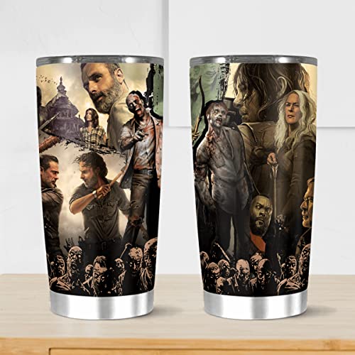 Stainless Steel Insulated Tumbler 20oz the Iced walking Cold dead Hot Coffee Tea Wine Funny Travel Cups Mugs for Men Women