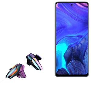 boxwave gaming gear compatible with infinix note 10 pro (gaming gear by boxwave) - touchscreen quicktrigger, trigger buttons quick gaming mobile fps for infinix note 10 pro - jet black