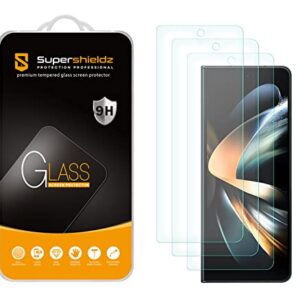 Supershieldz (3 Pack) Designed for Samsung Galaxy Z Fold 4 5G (Front Screen Only) Tempered Glass Screen Protector, Anti Scratch, Bubble Free