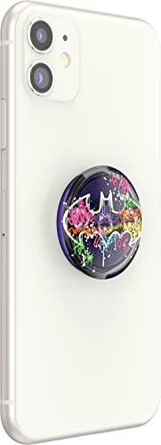 PopSockets Translucent Phone Grip with Expanding Kickstand, PopSockets for Phone, DC Comics - Distressed Batman