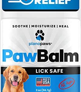 Lick Safe Dog Paw Balm 2 Oz - Dog Paw Protector - Paw Balm Dogs - Paw Pad Balm - Paw Protectors for Dogs Hot Pavement - Paw Wax for Dogs - Fix Dry Cracked Paws - Paw Soother for Dogs - Paw Butter