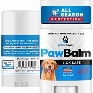 Lick Safe Dog Paw Balm 2 Oz - Dog Paw Protector - Paw Balm Dogs - Paw Pad Balm - Paw Protectors for Dogs Hot Pavement - Paw Wax for Dogs - Fix Dry Cracked Paws - Paw Soother for Dogs - Paw Butter
