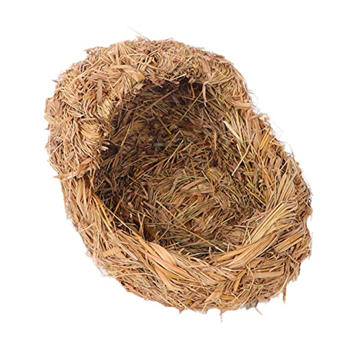 Mipcase Hay 2 Pcs Grass Animal Nest Rabbit Grass Nest Grass Woven Pet Nest Woven Guinea Bed Cat Straw