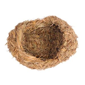 Mipcase Hay 2 Pcs Grass Animal Nest Rabbit Grass Nest Grass Woven Pet Nest Woven Guinea Bed Cat Straw