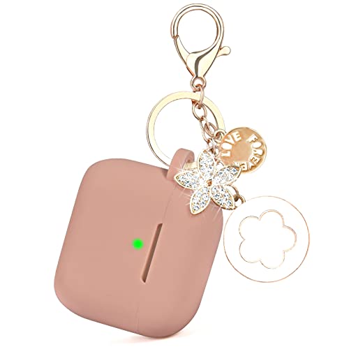 Case for Airpods Pro 2nd Generation - VISOOM Airpods Pro 2 Cases Cover Women 2022 Silicone iPod Pro 2 Earbuds Wireless Charging Cases Girl Bling Keychain for Apple Airpod Gen Pro 2(Milk Tea)