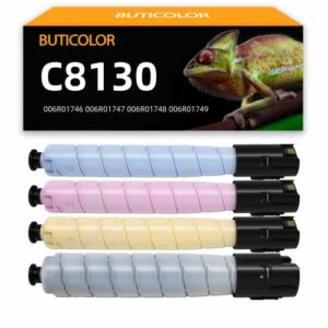 buticolor remanufactured c8130 toner cartridge (006r01746 006r01747 006r01748 006r01749) replacement for xerox altalink c8130 c8135 c8145 c8155 c8170 printers(4-pack,36000 pages)