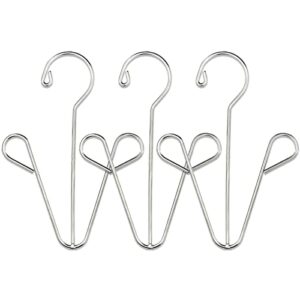 【3-pack】 waikas space saving hangers for shoes, 23cm, 304 stainless steel