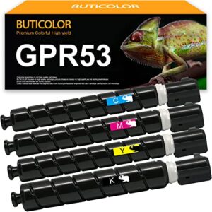 gpr53 gpr-53 remanufactured toner cartridge replacement for canon imagerunner advance c3325 c3325i c3330 c3330 c3525 c3525i c3530 c3530i dx c3730i dx c3730i printer(4-pack)