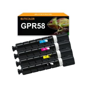 gpr58 gpr-58 remanufactured toner cartridge replacement for canon imagerunner advance dx-c359if dx-c259if ir-adv c256 c256if c257 c257if c356 c356if c357 c357if printers(4-pack)