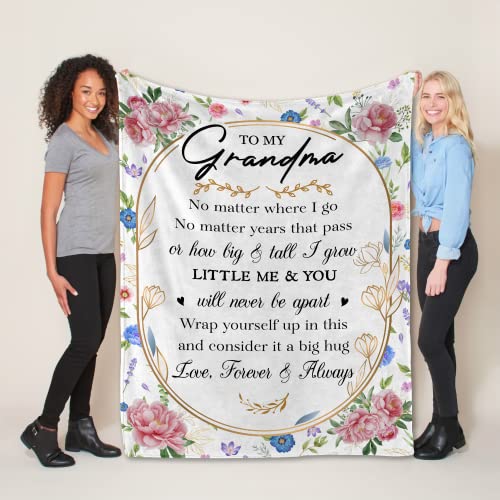 Fastpeace Grandma Gifts, Blankets for Grandma, Gifts for Grandma Mom Form Granddaughter Grandkids Grandson Grandchildren, Grandma Gifts for Birthday Christmas New Year Blanket Throw