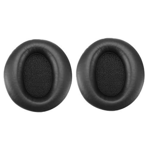 1 Pair Earpads Compatible with Cowin E7 Active Noise Canceling Headphones Replacement Protein Leather Soft Foam Ear Cushions Headset Repair Parts Black