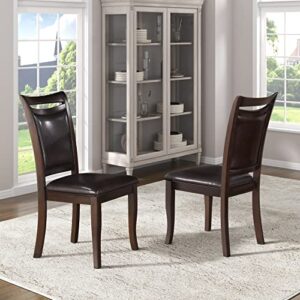 lexicon fontanelle dining chair (set of 2), dark cherry