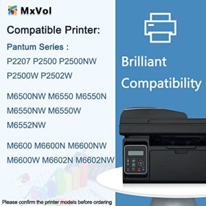 MxVol Compatible PB-211 Toner Cartridge Replacement for Pantum PB-211 PB211 EV Toner for Pantum P2502W M6552NW P2500W M6602NW M6550NW M6600NW P2207 Series Printer (Black, 2-Pack)