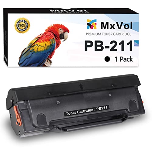 MxVol Compatible PB-211 Toner Cartridge Replacement for Pantum PB-211 PB211 EV Toner for Pantum P2502W M6552NW M6602NW P2500W M6550NW M6600NW P2207 Series Printer Toner(Black, 1-Pack)