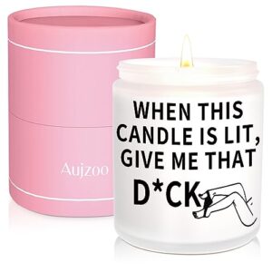 aujzoo funny gifts for boyfriend,husband gifts,boyfriend birthday gifts,naughty gifts for him,bachelorette gifts,bride gifts,romantic gifts for wife,anniversary,valentine's day candle gifts for couple