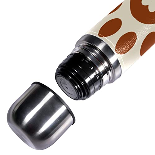 sdfsdfsd 17 oz Vacuum Insulated Stainless Steel Water Bottle Sports Coffee Travel Mug Flask Genuine Leather Wrapped BPA Free, Pet Design Paw