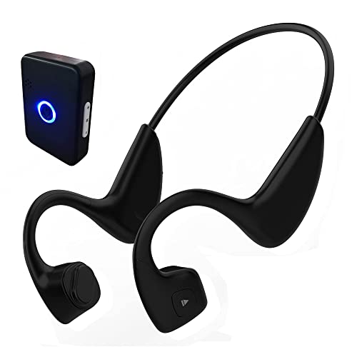 Wireless Bone Conduction Hearing Assist Impaired Headsets with Hearing Mic Sound Transmitter -Wireless TV Listening Headphones Earphones for Seniors & Elderly with Hearing Loss