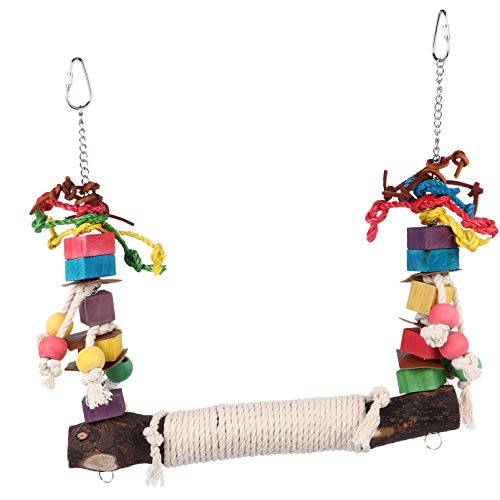 PATKAW Teething Toys Teething Toys Teething Toys 2 Pcs Bird Parrot Toys Parrot Stand Toy Hanging Bird Toys Parrot Swing Toy Chewing Toys Hanging Parakeet Toys Parakeet Toys Parakeet Toys