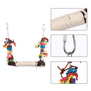 PATKAW Teething Toys Teething Toys Teething Toys 2 Pcs Bird Parrot Toys Parrot Stand Toy Hanging Bird Toys Parrot Swing Toy Chewing Toys Hanging Parakeet Toys Parakeet Toys Parakeet Toys