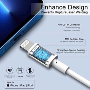 [Apple MFi Certified] Short iPhone Charger 8Inch 5 Pack, Lightning to USB Cable Fast iPhone Charging Cables High Speed Data Sync Transfer Cord for iPhone 14/13/12/11 Pro Max/XR/Xs/X/8/7/6/iPad/Airpods