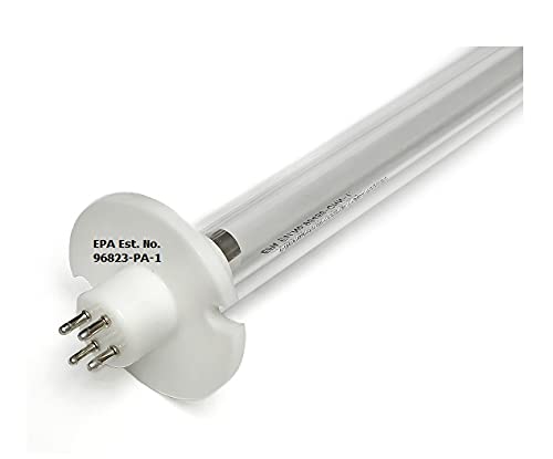 LSE Lighting TUVL-215P TUVL-200-E 15" UV Lamp for AHU Series 1 APCO MAG 15 (no Black Wire Attached) | Used for Fresh-Aire UVC Systems | 2 Year 15" Replacement lamp | Made from Hard Quartz