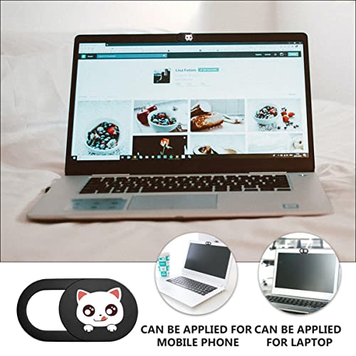 Mobestech Tableta 6pcs Cute Cat Computer Webcam Cover Pc Web Camera Cover Decorative Webcam Cover Slider Web Camera Cover Camera Slider