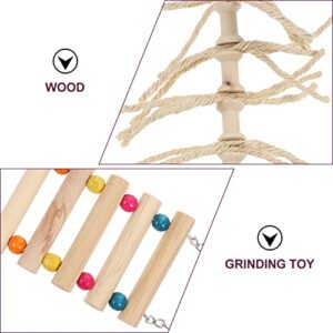 PATKAW Teething Toys Teething Toys Teething Toys 2pcs Bird Parrot Swing Parrot Swing Toy Bird Toy Set Wood Bird Toys Chewing Toys: 15pcs Teething Toy Wooden Toys Wooden Toys