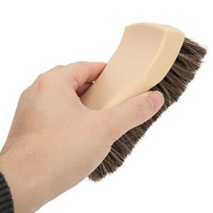 Tefola Horsehair Wheel Brush, Car Wheel Tire Cleaning Brush, Horsehair Interior Exterior for Leather Canvas Sensitive Fabrics