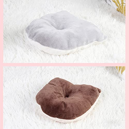 EastVita Guinea Pig Bed Pet Mini Nest Cute Animal Shape Super Soft Warm Shelter House Pet Hideout for Rabbits Hedgehog Bearded Dragon Winter Nest Hamster Cage Brown elk XL