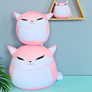 TANSHOW Genshin Impact Plush Yae Miko Fox Pillow Printed Throw Pillow Merch for Hugging Pillow Decorations Birthday Gift Cute Holiday Toy 11.8 Inch