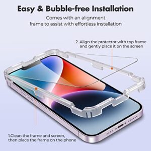 UNBREAKcable Shatterproof Tempered Glass Screen Protector for iPhone 14 Plus[3-Pack] [99.99% HD Clear] [9H Hardness][Bubble Free] for Apple 6.7''- iPhone 2022 Release (UBXi462)