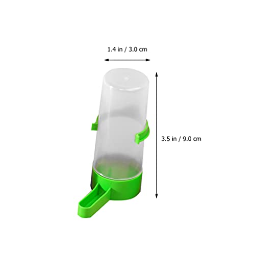 Zerodeko Quail Feeder Hanging Bird Feeder 20PCS Bird Water Dispenser for Cage, Parrot Cup Feeder Bird Parrot Feeding Food Box Portable Feeder Cup Bird Watering Supplies Bird Cage Feeder Drinking Bird